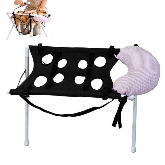 Dog Grooming Hammock - Foldable Pet Wash Sling, Portable Grooming Stand,Pet Restraint Hammock, Nail Care Hammock For Small Medium Pets Puppies Cats Home Salon Nail Trimming Ear