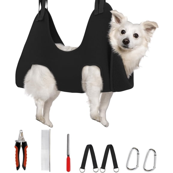 Dog Grooming Hammock Harness for Cats & Dogs, Relaxation Dog Sling for Nail Trimming, Restraint Hanging Harness for Clipping& Nail Trimming
