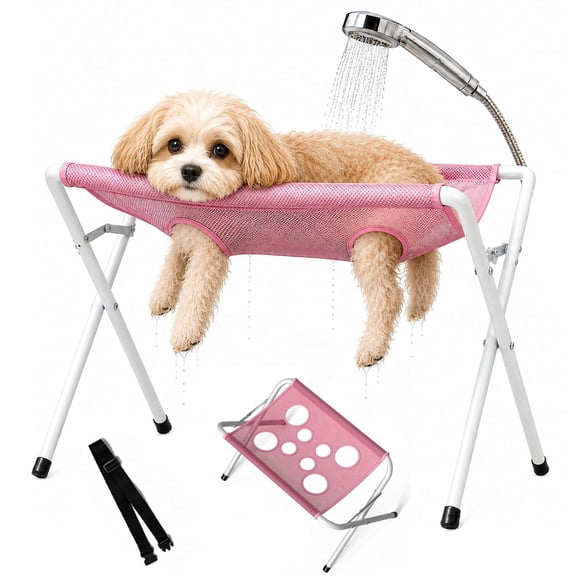 Dog Grooming Hammock Stand, Dog Bath Holder