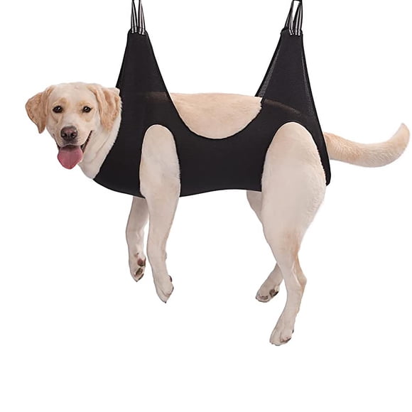 Dog Grooming Harness and Sling Support System for Safe and Effortless Nail Trimming and Pet Care