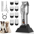 thumbnail image 1 of Dog Clippers for Grooming for Thick Heavy Coats, Professional Pet Grooming Clippers Supplies Kit Low Noise Rechargeable Stainless Steel Hair Trimmer with Ceramic Blade for Dogs Cats Animals, 1 of 7