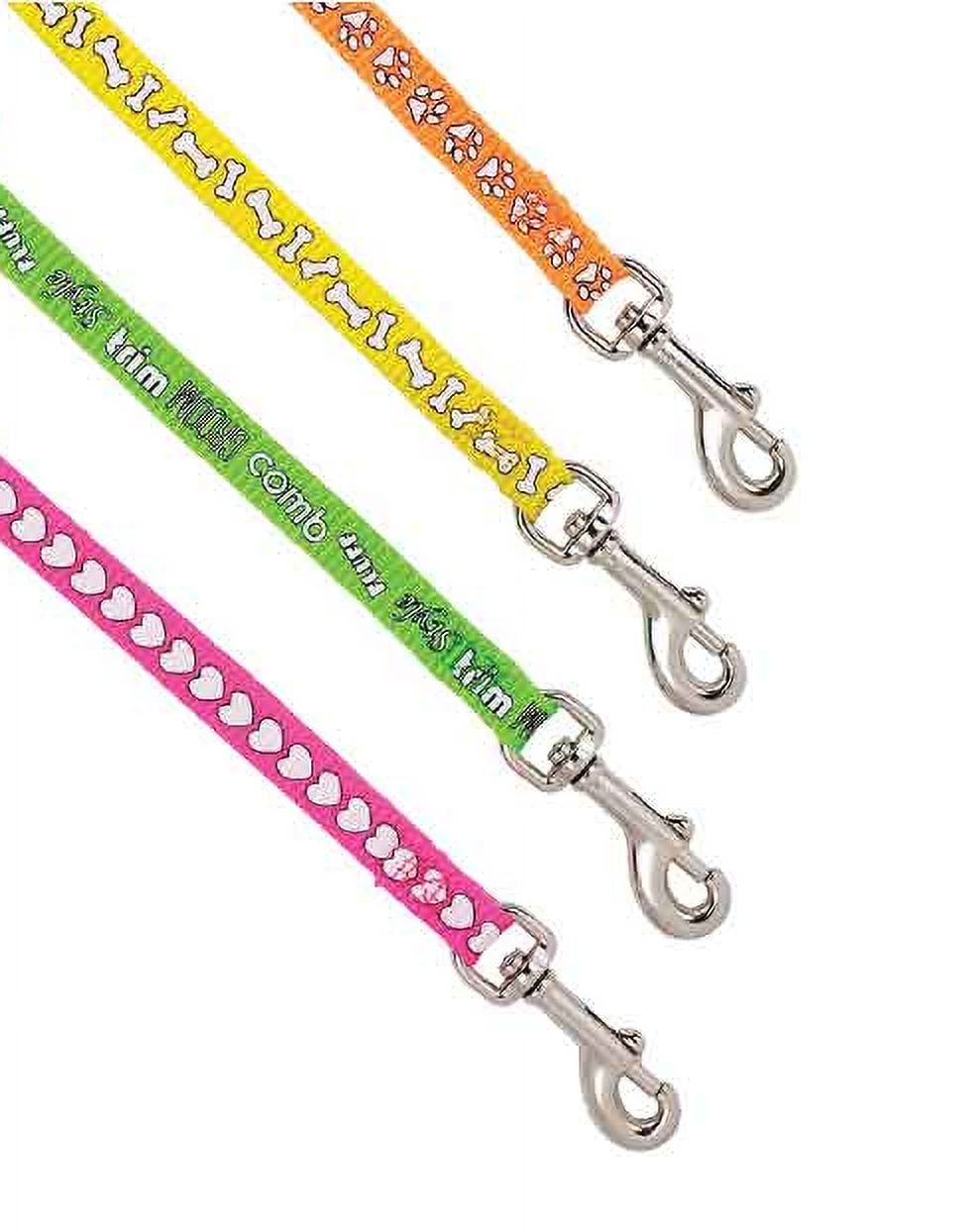 Dog Grooming Loops Bright Neon Screen Print Groomers Restraint 4 Pack 18 Inches