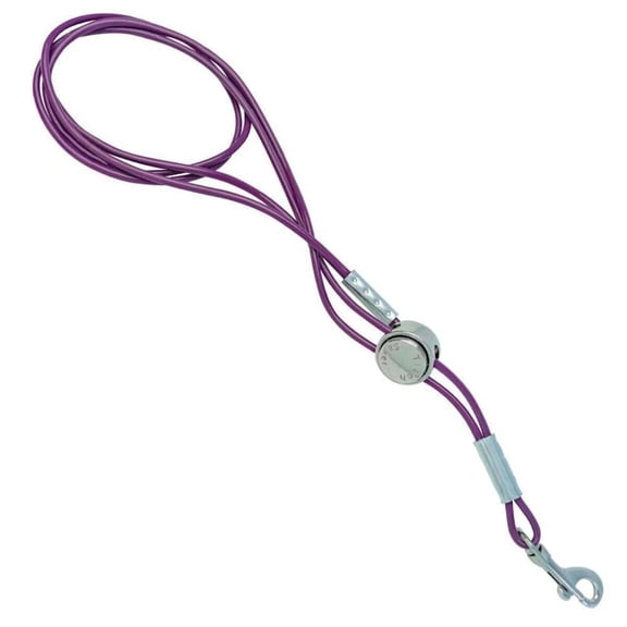 Dog Grooming Loops Vinyl Harness Trachea Saver No Choke or Pressure Restraints (10" Small Purple)