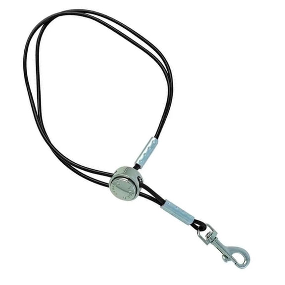 Dog Grooming Loops Vinyl Harness Trachea Saver No Choke or Pressure Restraints (13" Medium Black)