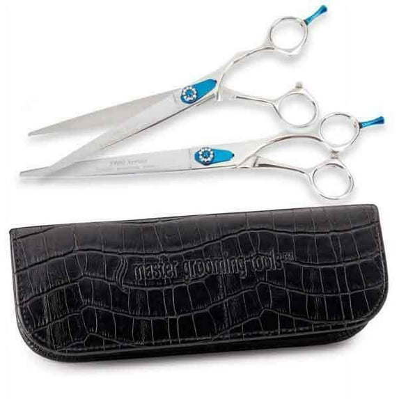 Dog Grooming Shears 5900 Diamond Series Straight Pet Groomer Scissors Pick Size (Set Of Both Shears)
