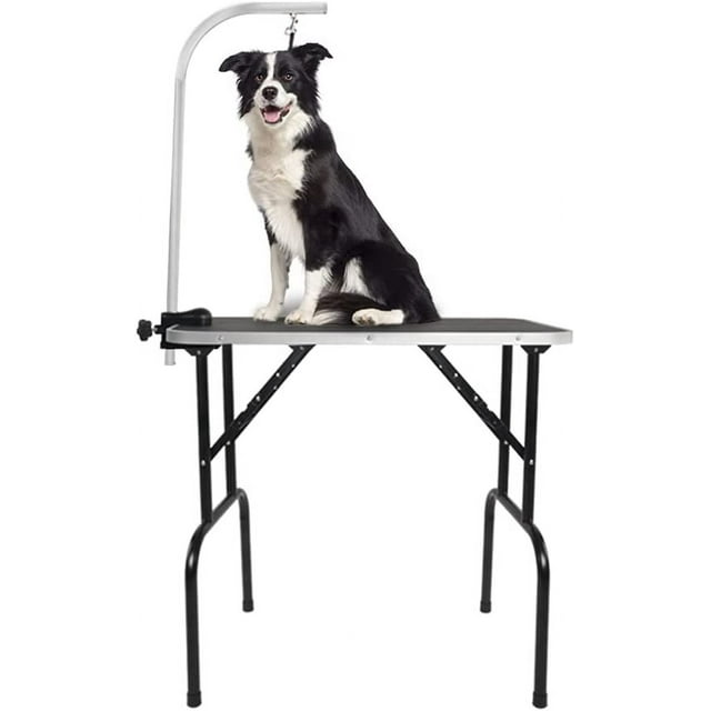 Dog Grooming Table 32" Pet Grooming Stand Foldable Groom Table with