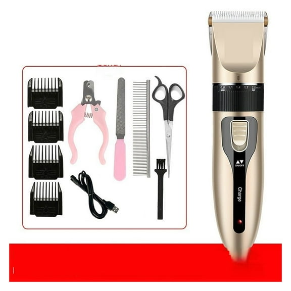 Dog Hair Clipper Pet Hair Trimmer Puppy Grooming Electric Shaver Ceramic Blade Charging Professiona ,Cordless Using