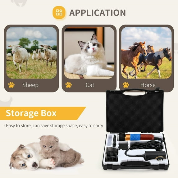 Image showcasing Silent Groom Pro - Effortless & Quiet Pet Grooming - Heusom