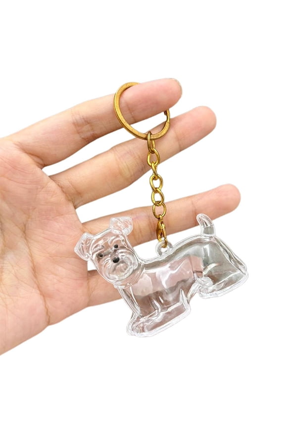 Dog Hair Collector Keychain Charm Memorial Storage Box, Pet Fur Keepsake Container, Mini Capsule for Cherished Memories