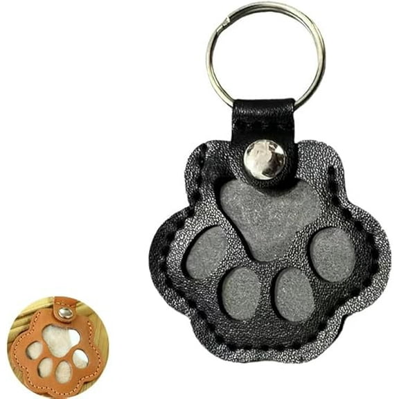 Dog Hair Collector Keychain Charm Memorial Storage, Pet Loss Keepsake,Collection Cat Hair Keychain Bottle