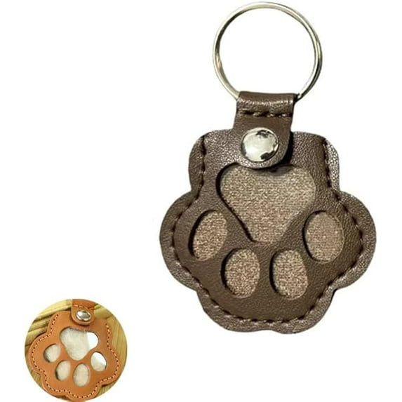 Dog Hair Collector Keychain Charm Memorial Storage, Pet Loss Keepsake,Collection Cat Hair Keychain Bottle