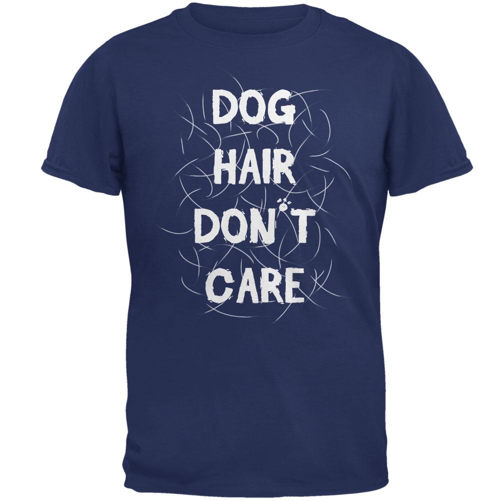 Dog Hair Don't Care Metro Blue Adult T-Shirt - X-Large - image 1 of 1