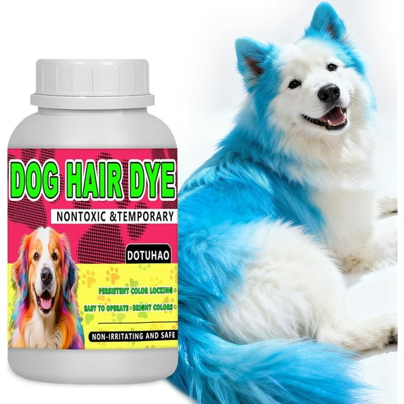 Dog Hair Dye, Permanent Pet Safe Dye, Pet Safe Hair Dye、DIY Dog Grooming Dye、Dog Fur Coloring Agent、Safe Dog Dye for All Breeds、Fashionable DIY Pets Grooming Easy to Use
