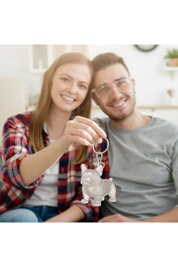 Dog Hair Key Chain, Pet Hair Memorial Keepsake, Outdoor Walks Nylon Keychain with Waste-Bag Dispenser, Daily Carry, Gift for Pet Owners, Clear Pet Hair Keychain, Dog Hair Storage Keychain