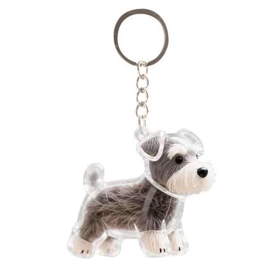 Dog Hair Memorial Keychain â Transparent Pet Fur Keepsake with 12 Styles Cute Accessory for Dog Lovers
