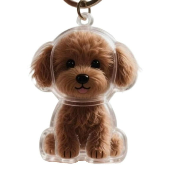 Dog Hair Memorial Keychain - Turn Ashes or Fur into Forever Keepsake! 14 Types