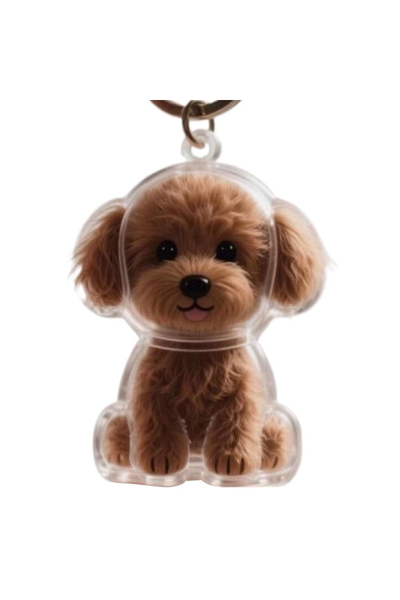 Dog Hair Memorial Keychain - Turn Ashes or Fur into Forever Keepsake! 14 Types