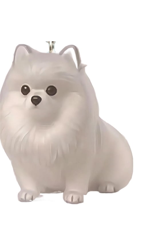 Dog Hair Memory Capsule 7cm Plastic Keepsake Pendant for Pet Fur, Small Portable Keychain for Pomeranian, Husky, Corgi Memorial Gift for Pet Lovers