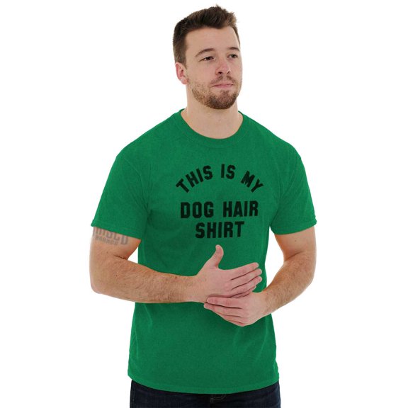Dog Hair Shirt Cute Pet Owner Puppy Plus Size Crewneck Graphic Tee Shirt Brisco Brands 3X