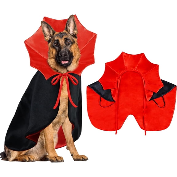 Dog Halloween Costume Dog Vampire Costume Funny Pet Vampire Devil Cape Cloak Halloween Costumes for Small Medium Large X-Large Dogs Pets (X-Large)