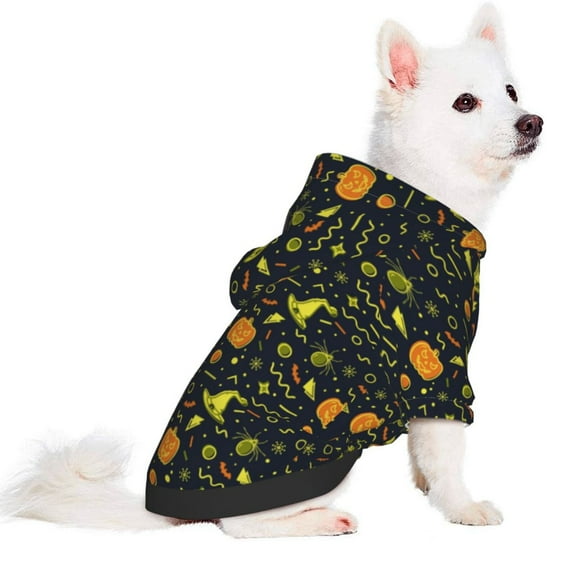 Dog Halloween Costume, halloween hat pumpkins Warm Dog Cat Clothes Puppy Dog Hoodie Sweatshirts Outfit for Small Medium Dogs Boy Girl, Funny Pet Apparel Dogs Halloween Decor