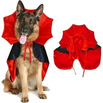 Dog Halloween Costumes, Dog Vampire Cloak Costume Dog Devil Costume Dog Vampire Cloak Cape Halloween Costumes for Small Medium Large Dogs Pets (Large)