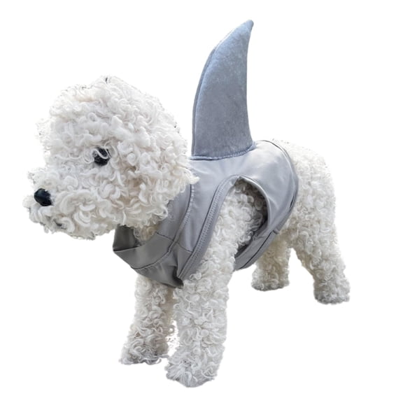 Dog Halloween Cotume,Shark Cosplay Costume Elastic Dog Vest Shirt Dressing Up Party for Small Medium Large Dogs L