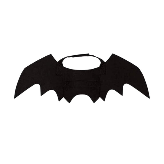 Dog Halloween, Dog Bat 24 Inch Wide Black Felt Pet Wings Halloween for Dogs Cats Small Pet Dress Up Accessory for Halloween Parties Photo Shoots 1 Pack