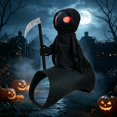 thumbnail image 1 of Dog Halloween Grim Rider Costume with Magic Tape, 3D Costume | 3D Cosplay Outfit, Small, Medium & Large, Cats and Dogs, Parties & Daily Wear S, 1 of 8