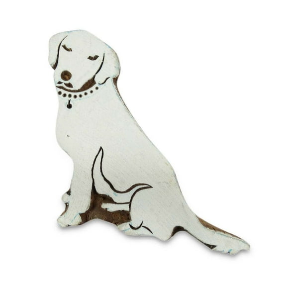 Dog Hand Carved Printing Block Wooden Textile Wood Stamp Block 1 Piece Indian