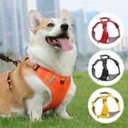 Dog Harness, Breathable Mesh Step-in Vest, Reflective Soft Padded Harnesses Dog for Walking, Orange