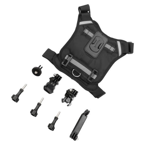 Dog Harness Camera Mount Vest Adjustable Comfortable Pet Harness Action Camera Mount for Large Small Dog