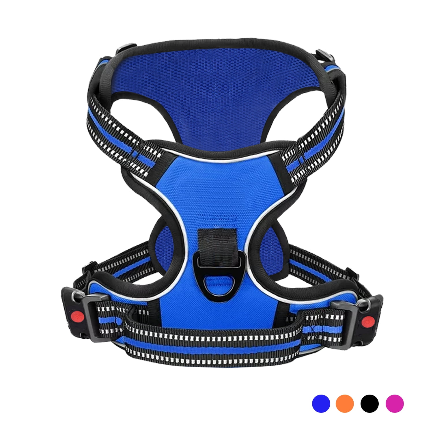Dog Harness for Extra Large Dogs, No Pull Pet Harness with 2 Leash Clips, Adjustable Soft Padded