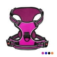 thumbnail image 1 of Dog Harness for Large Dogs, No Pull Pet Harness with 2 Leash Clips, Adjustable Soft Padded Dog Vest Handle, Reflective No Choke Pet Vest Harness, Rose, L, 1 of 7