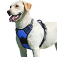 thumbnail image 1 of Dog Harness for Large Dogs, No Pull Service Vest with Reflective Strips and Control Handle, Adjustable and Comfortable for Easy Walking, No Choke Pet Harness with 2 Metal Rings, Pink, L, 1 of 9
