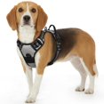 thumbnail image 1 of Dog Harness for Large Dogs, No Pull Service Vest with Reflective Strips and Control Handle, Adjustable and Comfortable for Easy Walking, No Choke Pet Harness with 2 Metal Rings, Pink, L, 1 of 9