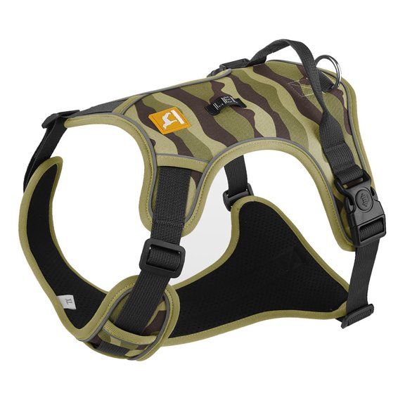 Dog Harness for Large Sized Dogs, Dog Friendly Co Harness with Reflective No-Pull Design, Durable Anti-Break Chest Harness for Outdoor Walking (Khaki 28-45kg)