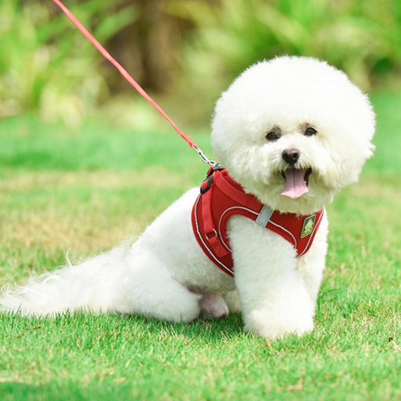 Dog Harness Large Step in Reflective Dog Harness with Front Clip and Easy Control Handle for Walking Training Running S-XL