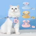thumbnail image 1 of Dog Harness and Leash Set Cute Flower Breathable Mesh Vest Escape Proof Adjustable Walking Harness for Small Medium Dogs Cats Outdoor Travel by PALIFEUR, 1 of 7