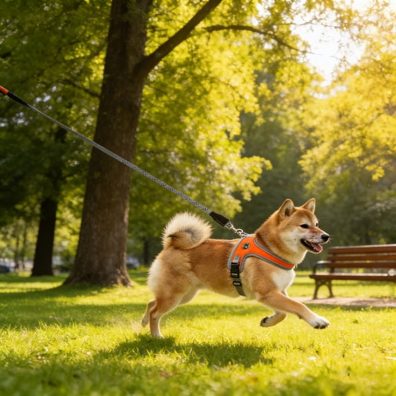 Dog Harness and Leash Set, No Pull Saddle Style Pet Harness, Breathable Mesh Adjustable Reflective Dog Vest for Medium Small Dogs Harness 2 D-Rings, Orange