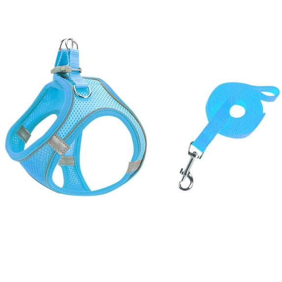 Dog Harness and Leash Set, No Pull Soft Mesh Pet Harness, Reflective Adjustable Puppy Vest for Small Medium Large Dogs, Soft Small Dog Harness And Leash Set Step In Air Mesh Puppy Harness Leash