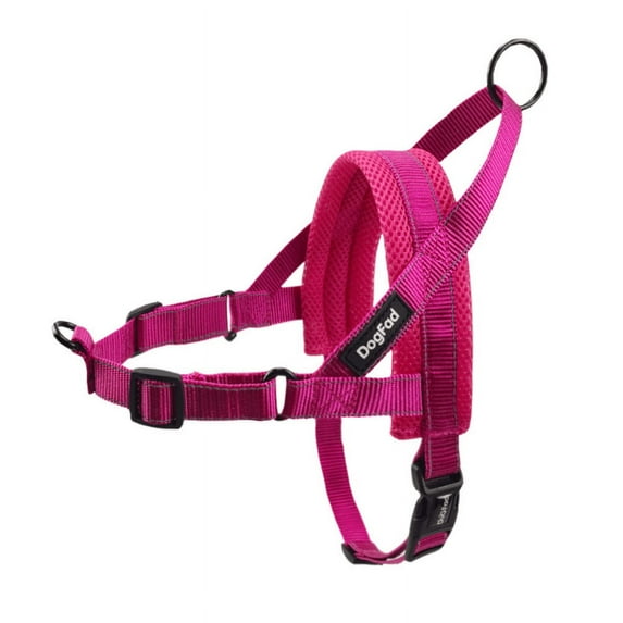 Dog Harness No Pull Dog Harnesses Adjustable Pet Walking Training Vest for Medium Large Dogs Bulldog (Rose red -B,M)