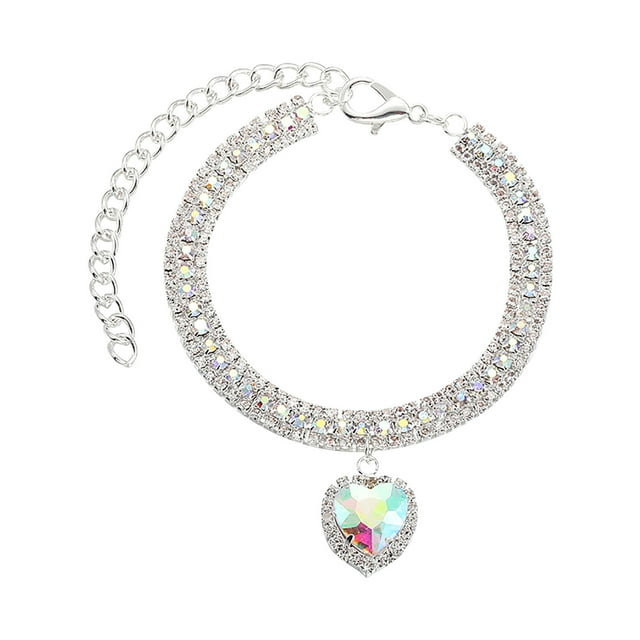 Dog Harness Pet Accessories Online Shop Dog Rhinestone Choker Pull Stop