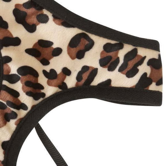 Dog Harness Plush Safari Patterns Comfort Chest Plate - Choose Cheetah or Zebra (Cheetah Print,xSmall 11" - 13")