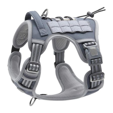 Dog Harness Reflective for Small Medium Large Dogs , Gray