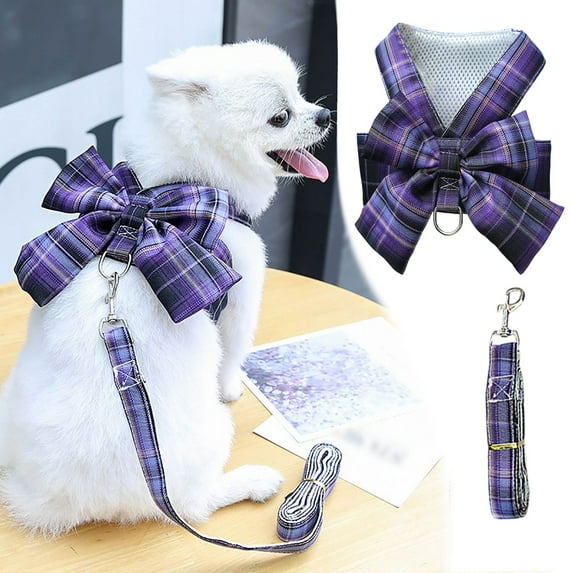 Dog Harness Set,Chest Strap With Design Breathable Three Layer Fabric Adjustable And Secure For Small Dogs Perfect For Indoor And Outdoor Activities