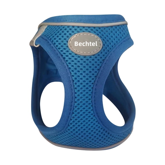 Dog Harness Vest Style Pet Walking Harness with Breathable Mesh Reflective Trim Soft Chest Harness for Small Dogs Cats