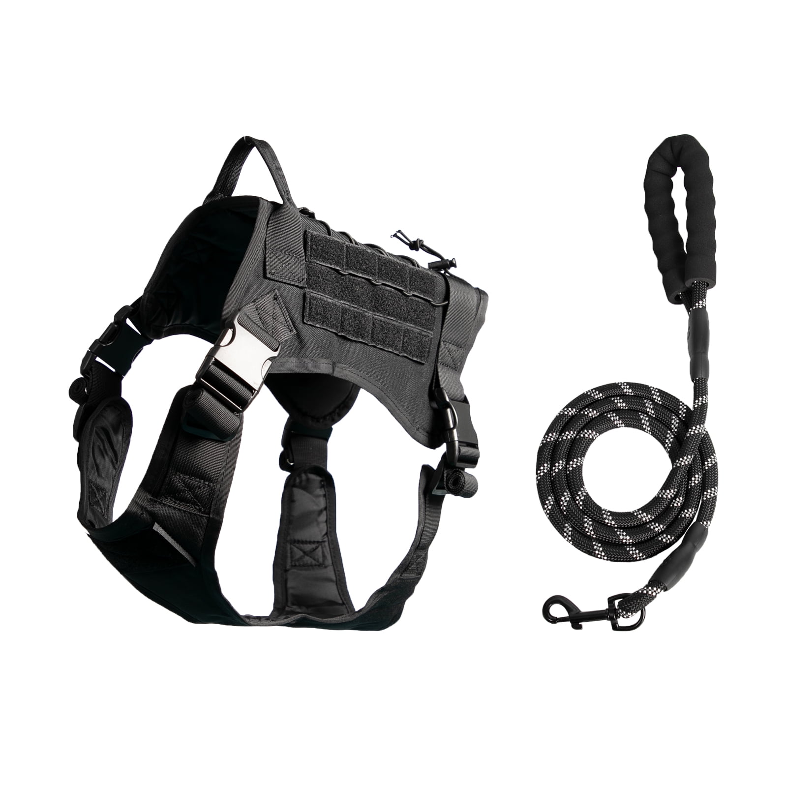 Dog Harness and Leash Set, Adjustable Pull-Free Strap, with Soft Padded ...