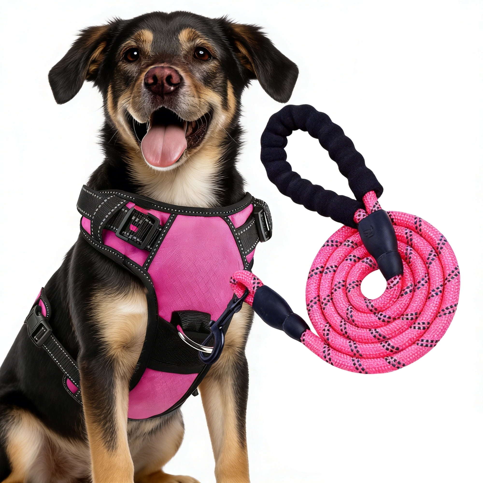 No Pull Dog Harness for Large Dogs, Dog Harness and Leash Set, Heavy Duty Dog Harness for Large Dogs, No Pull Adjustable Pet Harness for Medium Large Dogs