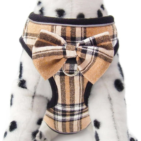 Dog Harness for Small Medium Dogs No Pull, Puppy Harness, Step in Dog Harness for Walking, Running, Training, Small Dog Vest (Dark Khaki,Small)